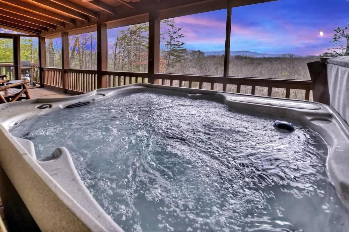 Mountain Views Hot Tub Firepit Close To Town Blue Ridge Extérieur photo